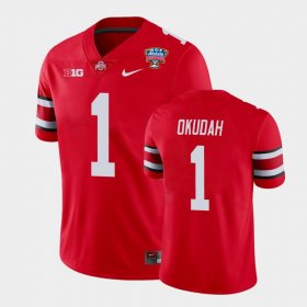 #1 Jeff Okudah 2021 Sugar Bowl Ohio State Buckeyes College Football Men Scarlet Jersey 746073-911