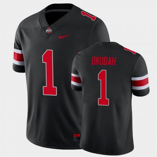 #1 Jeff Okudah College Football OSU Alternate Game Mens Black Jersey 395524-618