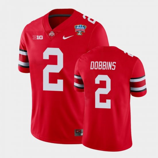 #2 J.K. Dobbins 2021 Sugar Bowl Ohio State Buckeyes College Football Mens Scarlet Jersey 365267-551
