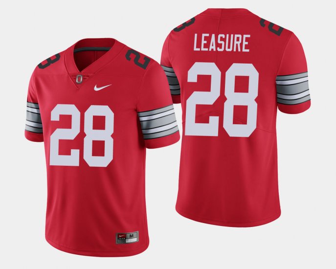 #28 Jordan Leasure 2018 Spring Game Limited Ohio State Buckeyes Men\'s Scarlet Jersey 500315-682