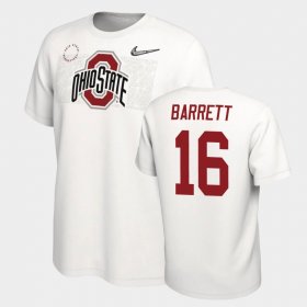 #16 J.T. Barrett College Football Ohio State Playoff Mens White T-Shirt 303747-441