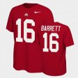 #16 J.T. Barrett Name and Number OSU Buckeyes Name & Number Retro Men Scarlet T-Shirt 856415-665