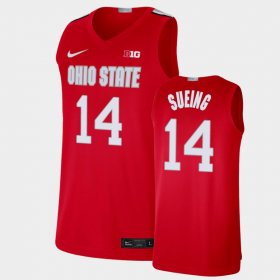 #14 Justice Sueing Alumni Limited Ohio State Basketball Mens Scarlet Jersey 512014-164