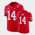#14 K.J. Hill 2021 Sugar Bowl Ohio State College Football Mens Scarlet Jersey 321852-266