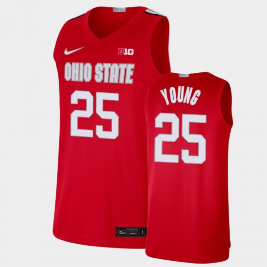 #25 Kyle Young Alumni Limited OSU Basketball Men Scarlet Jersey 559964-913