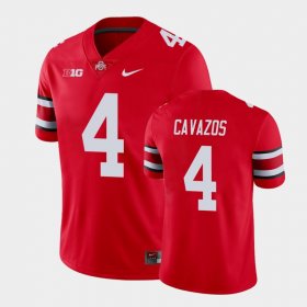 #4 Lejond Cavazos Game Ohio State Football Mens Scarlet Jersey 526898-202