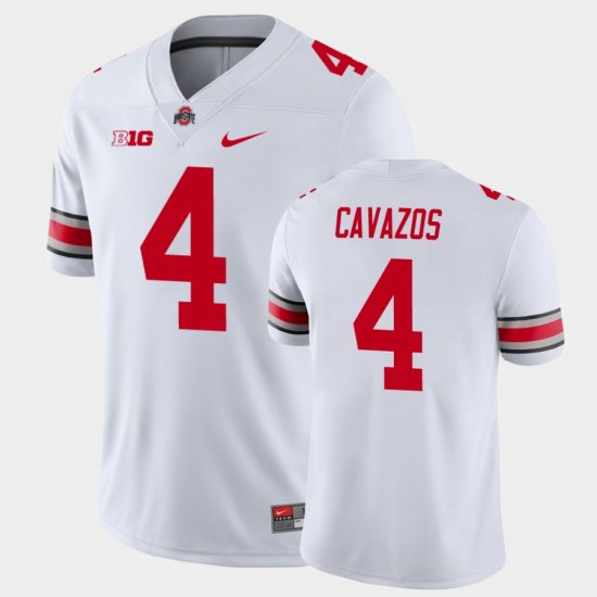 #4 Lejond Cavazos Game Ohio State Football Men White Jersey 862285-675