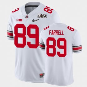 #89 Luke Farrell 2021 National Championship Ohio State Mens White Jersey 833432-537