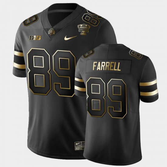 #89 Luke Farrell 2021 Sugar Bowl Ohio State Golden Edition Men\'s Black Jersey 380990-661