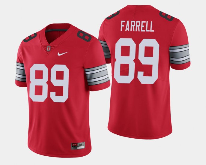 #89 Luke Farrell 2018 Spring Game Limited Ohio State Mens Scarlet Jersey 507644-901