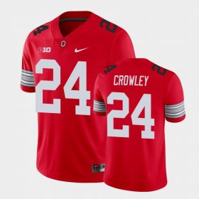 #24 Marcus Crowley Alumni Football Game Ohio State Player Mens Scarlet Jersey 152528-810
