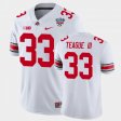 #33 Master Teague III 2021 Sugar Bowl Ohio State Buckeyes College Football Mens White Jersey 682162-454