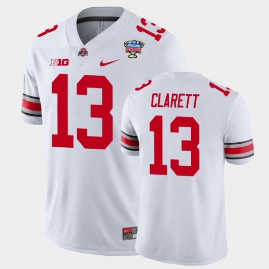 #13 Maurice Clarett 2021 Sugar Bowl Ohio State College Football Men\'s White Jersey 765000-666