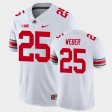 #25 Mike Weber College Football Ohio State Buckeyes Playoff Game Men White Jersey 760607-155