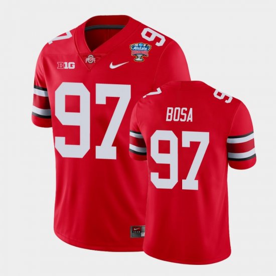 #97 Nick Bosa 2021 Sugar Bowl Ohio State College Football Men Scarlet Jersey 941268-228