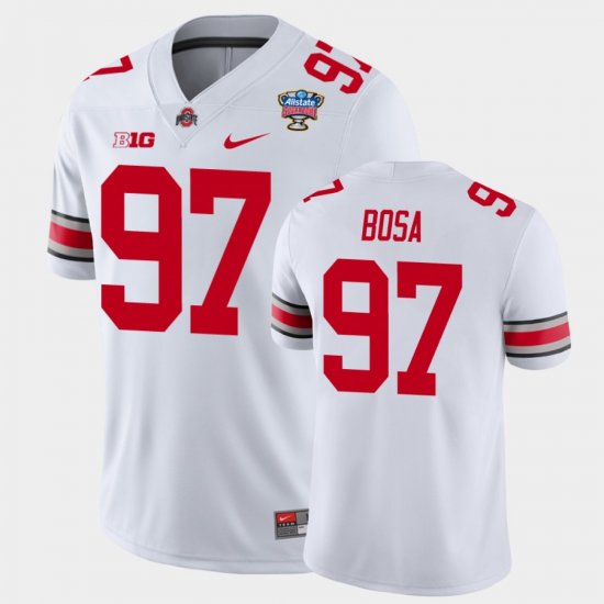 #97 Nick Bosa 2021 Sugar Bowl OSU College Football Men\'s White Jersey 919725-555