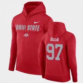 #97 Nick Bosa Facility Performance OSU Pullover Mens Scarlet Hoodie 113204-593