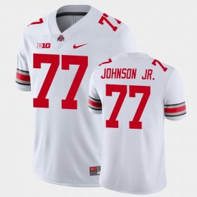 #77 Paris Johnson Jr. Game OSU Buckeyes Football Mens White Jersey 144238-536