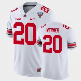 #20 Pete Werner 2021 Sugar Bowl Ohio State College Football Mens White Jersey 684367-722 #20 Pete Werner 2021 Sugar Bowl Ohio State College Football Mens White Jersey 684367-722
