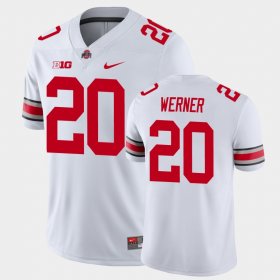 #20 Pete Werner College Football OSU Playoff Game Men's White Jersey 722358-733 #20 Pete Werner College Football OSU Playoff Game Men's White Jersey 722358-733