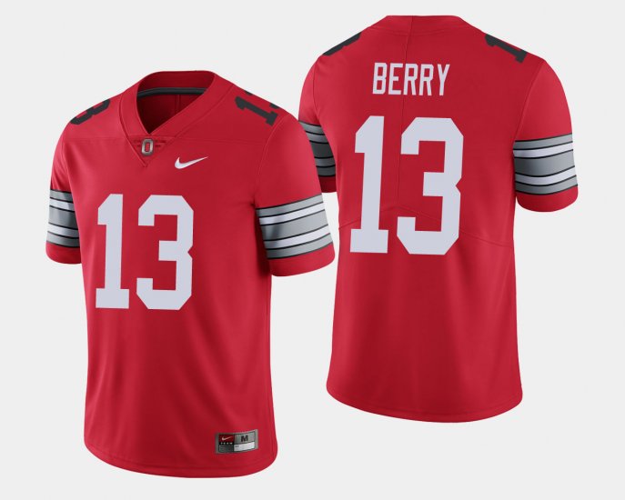 #13 Rashod Berry 2018 Spring Game Limited OSU Buckeyes Mens Scarlet Jersey 911336-747