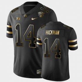 #14 Ronnie Hickman 2021 Sugar Bowl Ohio State Golden Edition Men Black Jersey 995882-174 #14 Ronnie Hickman 2021 Sugar Bowl Ohio State Golden Edition Men Black Jersey 995882-174