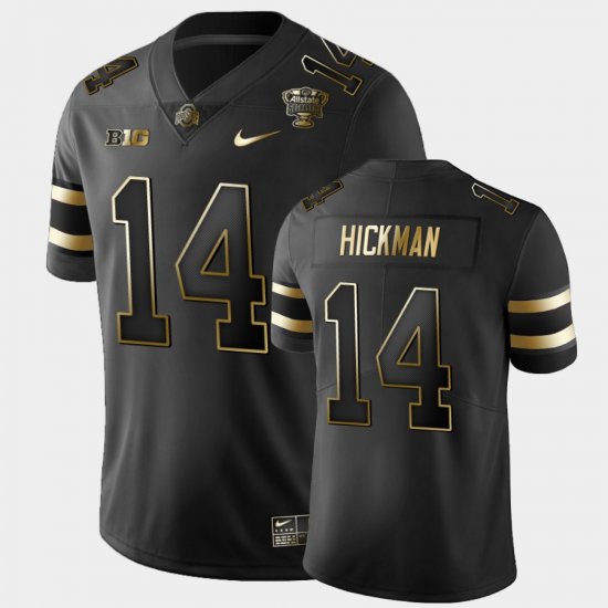 #14 Ronnie Hickman 2021 Sugar Bowl Ohio State Golden Edition Men Black Jersey 995882-174