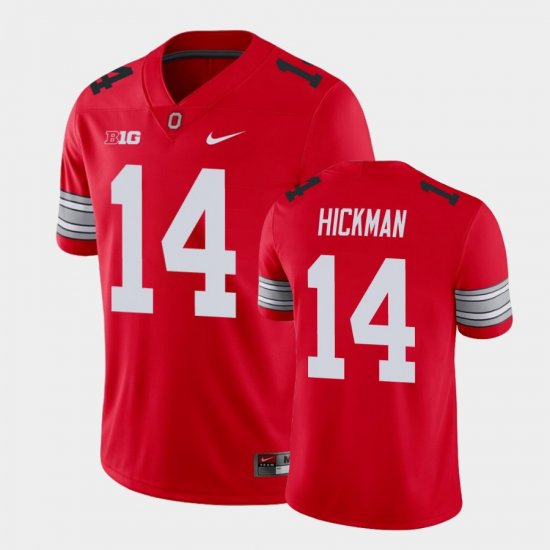 #14 Ronnie Hickman Alumni Football Game OSU Player Men\'s Scarlet Jersey 496941-892