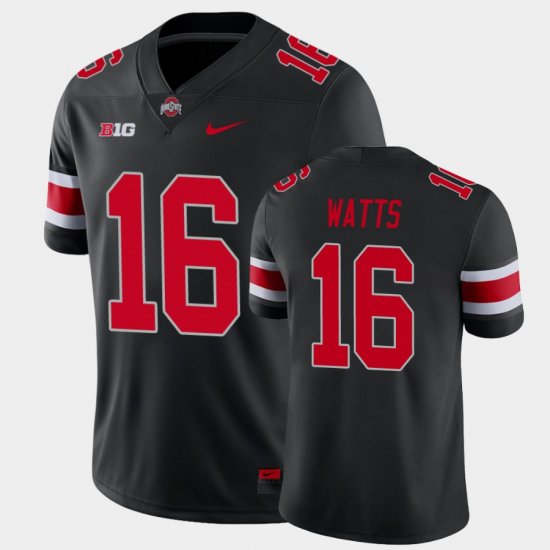 #16 Ryan Watts College Football Ohio State Alternate Game Men Black Jersey 461121-192