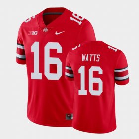 #16 Ryan Watts Game Ohio State Football Mens Scarlet Jersey 922755-245