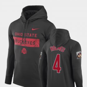 #4 Santonio Holmes Sideline Seismic Ohio State Buckeyes Football Performance Mens Anthracite Hoodie 732998-624