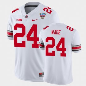 #24 Shaun Wade 2021 Sugar Bowl Ohio State College Football Mens White Jersey 329814-124
