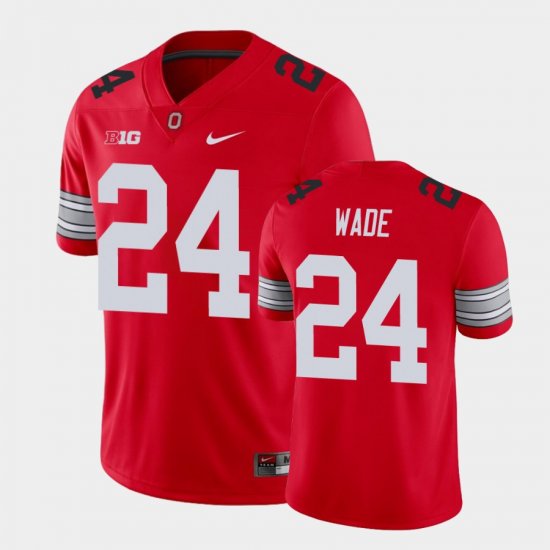 #24 Shaun Wade Alumni Football Game Ohio State Buckeyes Player Men Scarlet Jersey 232348-666