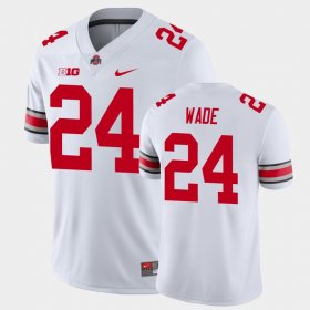 #24 Shaun Wade College Football Ohio State Playoff Game Men White Jersey 455920-354 #24 Shaun Wade College Football Ohio State Playoff Game Men White Jersey 455920-354