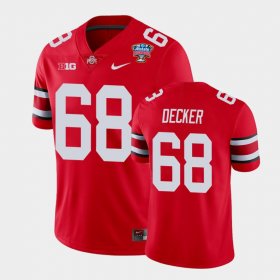 #68 Taylor Decker 2021 Sugar Bowl OSU Buckeyes College Football Men Scarlet Jersey 847141-809