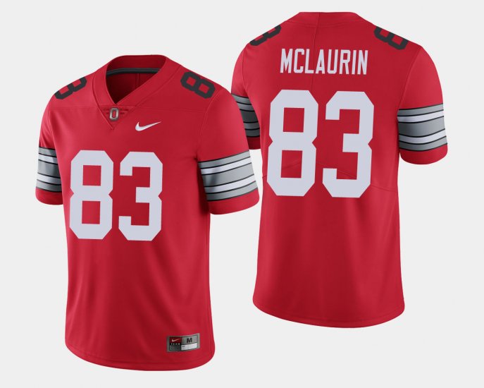 #83 Terry McLaurin 2018 Spring Game Limited Ohio State Men Scarlet Jersey 703282-112