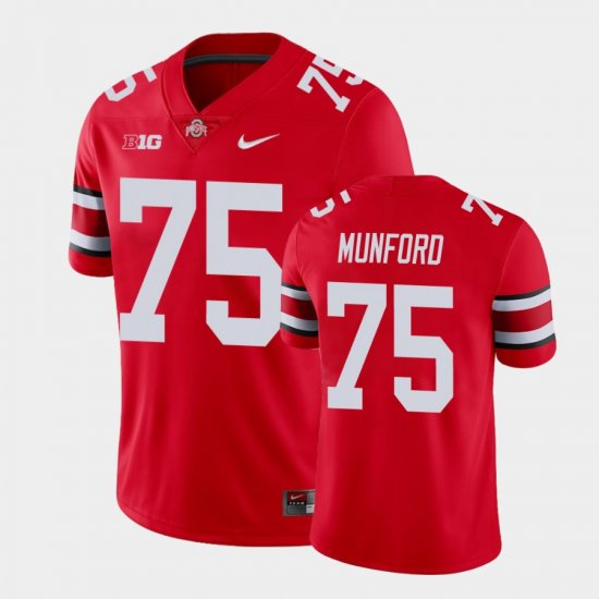 #75 Thayer Munford Game Ohio State Buckeyes Football Mens Scarlet Jersey 125751-594