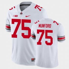 #75 Thayer Munford Game Ohio State Football Men White Jersey 190259-802