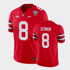 #8 Trey Sermon 2021 Sugar Bowl OSU College Football Men's Scarlet Jersey 959621-280 #8 Trey Sermon 2021 Sugar Bowl OSU College Football Men's Scarlet Jersey 959621-280