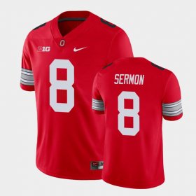 #8 Trey Sermon Alumni Football Game Ohio State Player Men Scarlet Jersey 504506-539 #8 Trey Sermon Alumni Football Game Ohio State Player Men Scarlet Jersey 504506-539