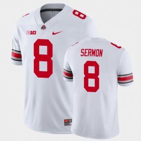 #8 Trey Sermon College Football Ohio State Playoff Game Men's White Jersey 606560-436 #8 Trey Sermon College Football Ohio State Playoff Game Men's White Jersey 606560-436