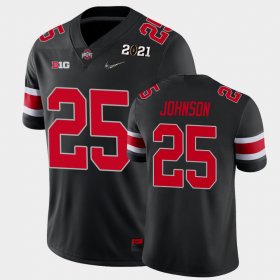 #25 Xavier Johnson 2021 National Championship Ohio State Buckeyes Men's Black Jersey 949139-922 #25 Xavier Johnson 2021 National Championship Ohio State Buckeyes Men's Black Jersey 949139-922