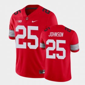 #25 Xavier Johnson Alumni Football Game Ohio State Player Men Scarlet Jersey 849732-549 #25 Xavier Johnson Alumni Football Game Ohio State Player Men Scarlet Jersey 849732-549