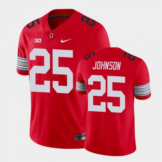 #25 Xavier Johnson Alumni Football Game Ohio State Player Men Scarlet Jersey 849732-549