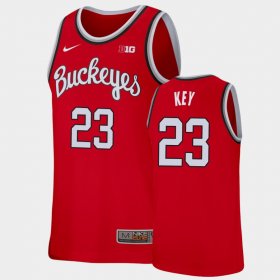 #23 Zed Key Replica OSU College Basketball Mens Scarlet Jersey 489043-686