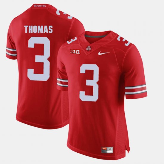 #3 Michael Thomas Alumni Football Game OSU Buckeyes Men\'s Scarlet Jersey 758598-423