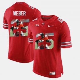 #25 Mike Weber Pictorial Fashion Ohio State Men's Scarlet Jersey 374160-148