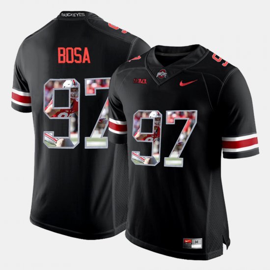 #97 Nick Bosa Pictorial Fashion Ohio State Mens Black Jersey 660338-193