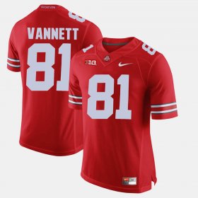 #81 Nick Vannett Alumni Football Game Ohio State Men Scarlet Jersey 404725-196