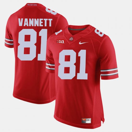 #81 Nick Vannett Alumni Football Game Ohio State Men Scarlet Jersey 404725-196